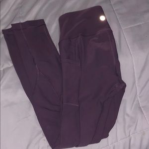 purple leggings